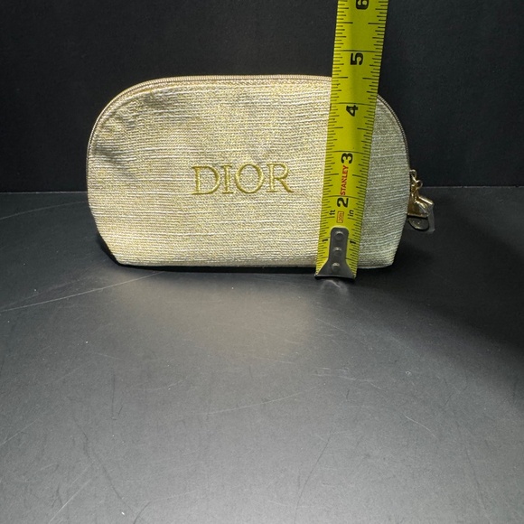 Gold Dior Cosmetic Bag with Goodies NWOT - Picture 9 of 9